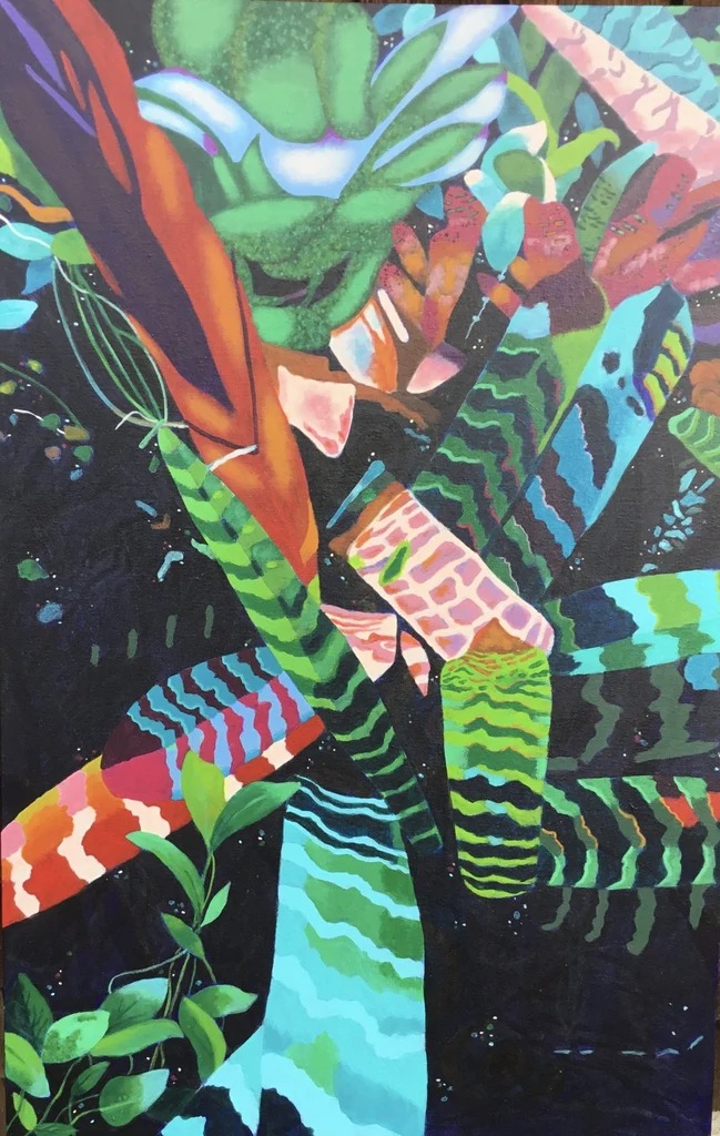 Listened To The Bullfrog Here  |  27" x 42"