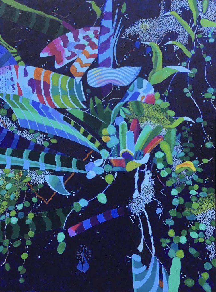 Two Butterflies Stopped By Earlier  |  36" x 48"
