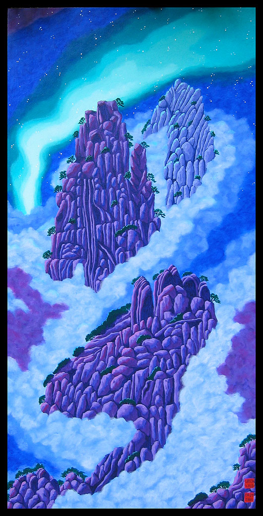Peaks and Aurora Borealis