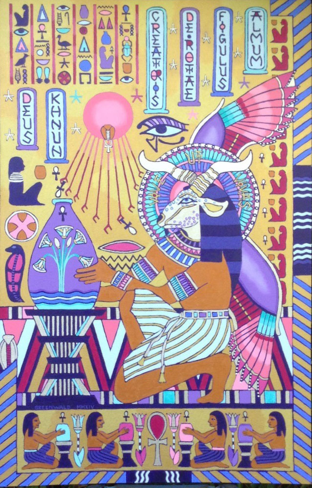 God Khnum, Creator of Life-Giving Potter's Wheels