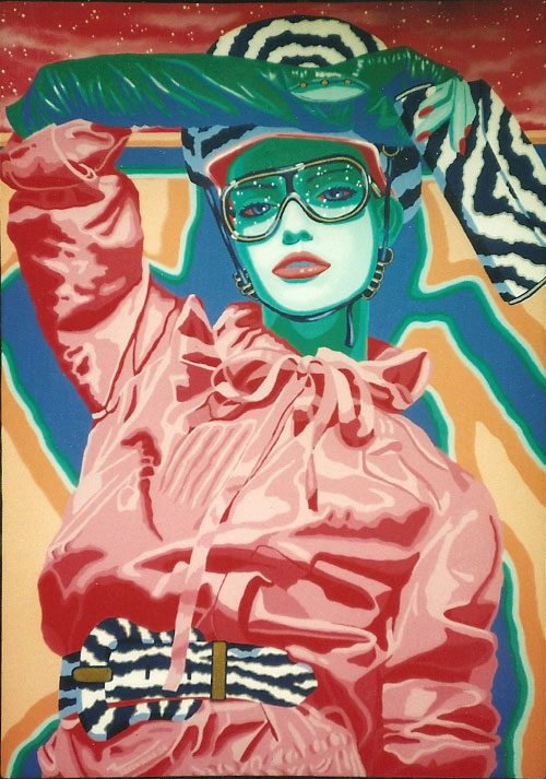 Woman in Helmet