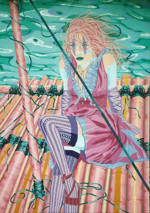 Woman on Raft